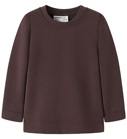 Name It Bluse - Rib - NmfNoleo - Chocolate Plum