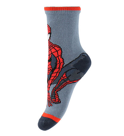 Name It Strømper - 3-pak - Spider Man - NmmMandres - Ombre Blue/