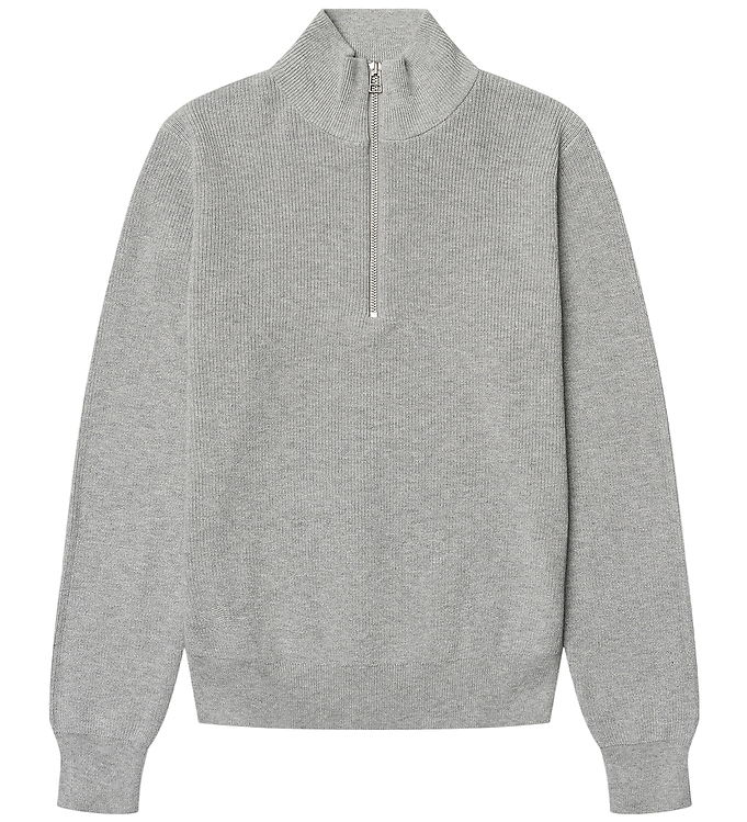 Grunt Bluse - Strik - GrOleg - Light Grey Melange