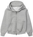 Grunt Cardigan - GrHebona Scuba - Light Grey Melange