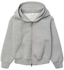 Grunt Cardigan - GrHebona Scuba - Light Grey Melange
