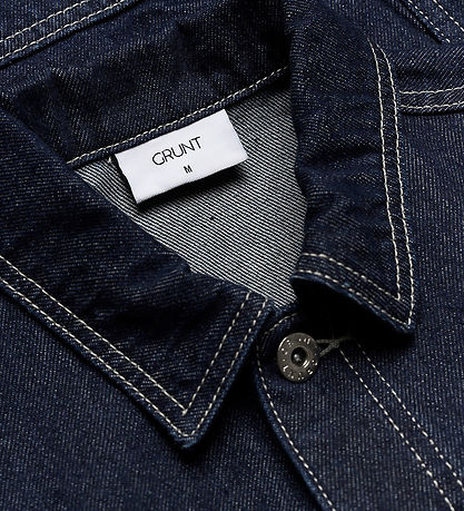 Grunt Denimjakke - GrRicky - Raw Blue