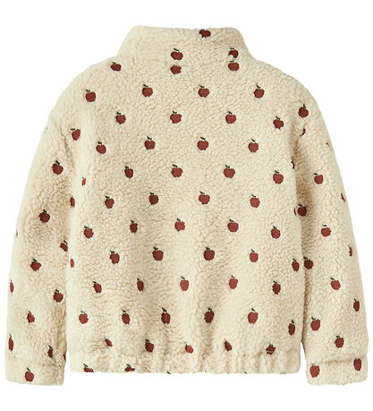 Lil' Atelier Fleecejakke - NmfNalo - Turtledove/Apples