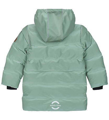 Mikk-Line Dynefrakke - Shiny - Iceberg Green