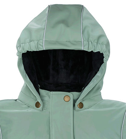 Mikk-Line Dynefrakke - Shiny - Iceberg Green
