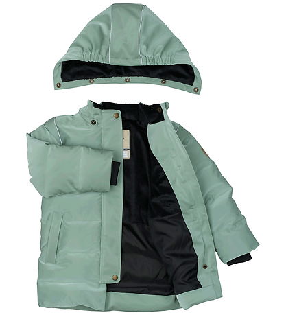 Mikk-Line Dynefrakke - Shiny - Iceberg Green