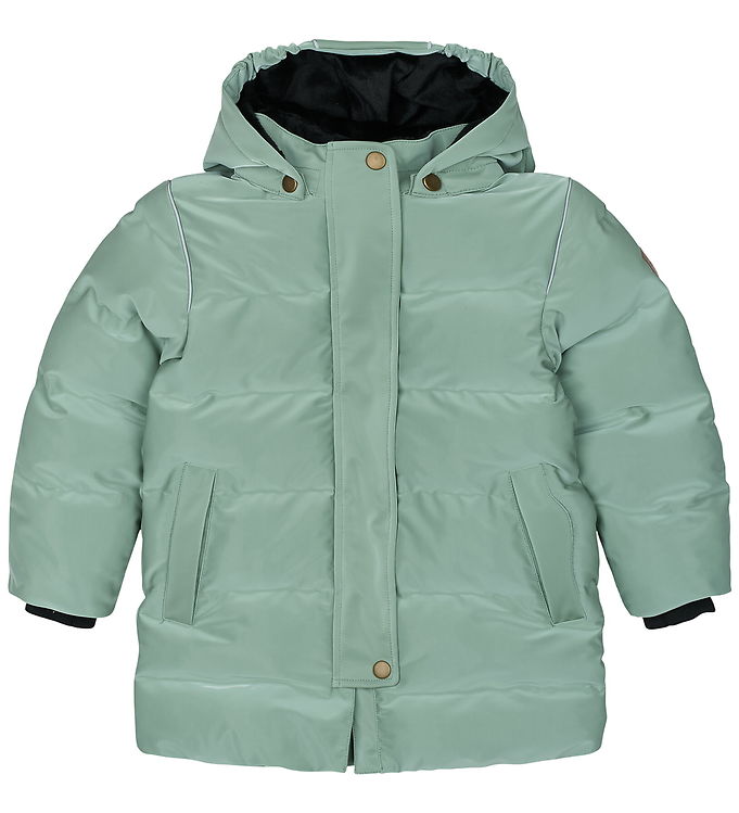 Mikk-Line Dynefrakke - Shiny - Iceberg Green