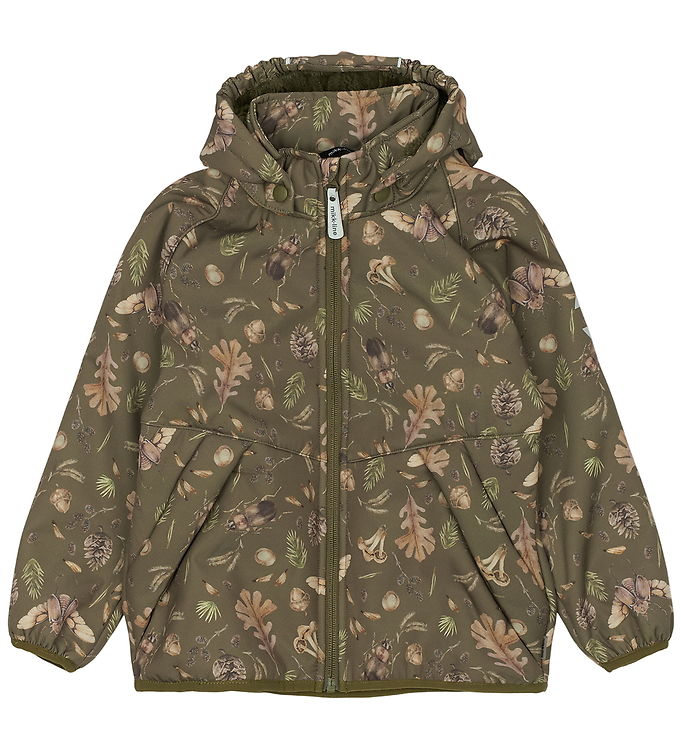Mikk-Line Softshelljakke m. Fleece - Burnt Olive