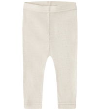 Lil' Atelier Leggings - Uld - Rib - NbnNalu - Turtledove