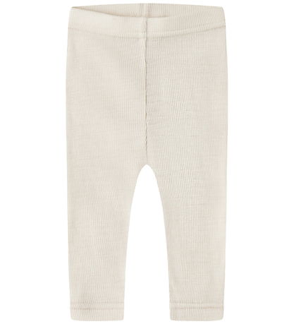 Lil' Atelier Leggings - Uld - Rib - NbnNalu - Turtledove