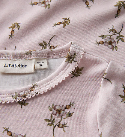Lil' Atelier Bluse - NmfGayo - Hushed Violet/Apple Rose