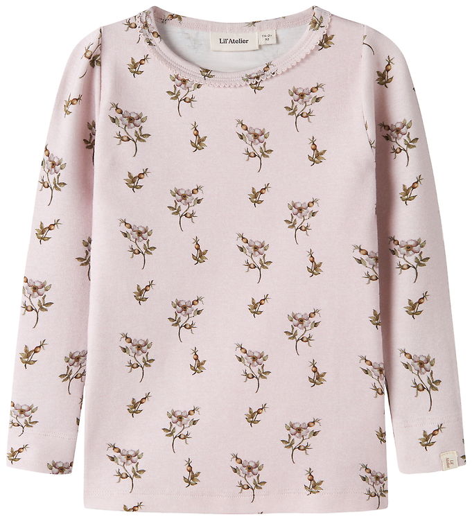 Lil' Atelier Bluse - NmfGayo - Hushed Violet/Apple Rose