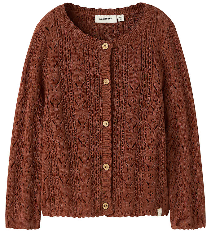 Lil' Atelier Cardigan - Strik - NmfKajsa - Maple Syrup