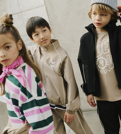 Hummel Træningsbukser - hmlJR Tracksuit - Silver Mink