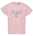 Hummel T-shirt - hmlJR Ruffle - Pale Lilac