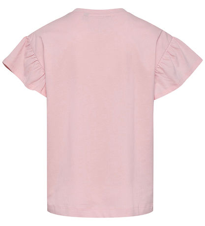 Hummel T-shirt - hmlJR Ruffle - Pale Lilac