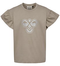Hummel T-shirt - hmlJR Ruffle - Rock Ridge