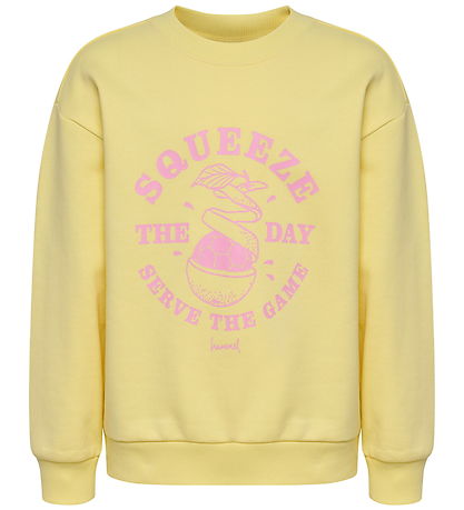 Hummel Sweatshirt - hmlJR Graphic - Mellow Yellow