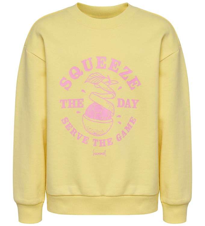 Hummel Sweatshirt - hmlJR Graphic - Mellow Yellow