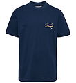Hummel T-Shirt - hmlJR Graphic - Dress Blues