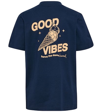 Hummel T-Shirt - hmlJR Graphic - Dress Blues