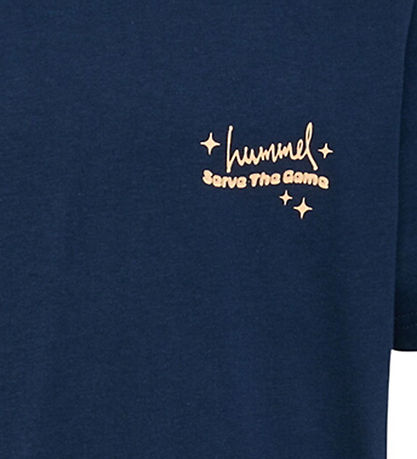 Hummel T-Shirt - hmlJR Graphic - Dress Blues