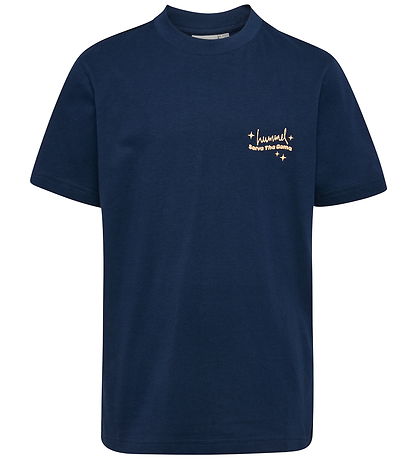 Hummel T-Shirt - hmlJR Graphic - Dress Blues