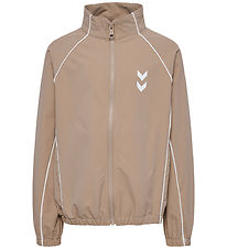 Hummel Træningsjakke - hmlJR Street Tracksuit - Silver Mink
