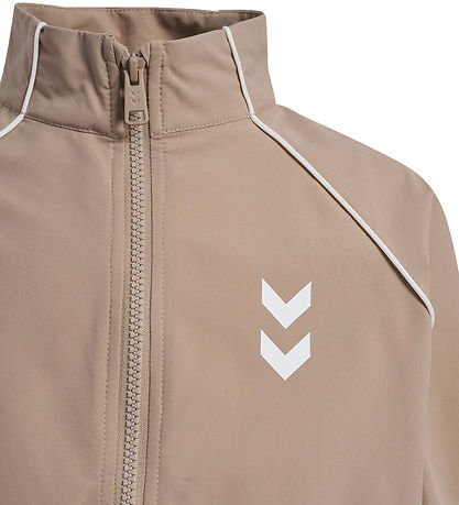 Hummel Træningsjakke - hmlJR Street Tracksuit - Silver Mink