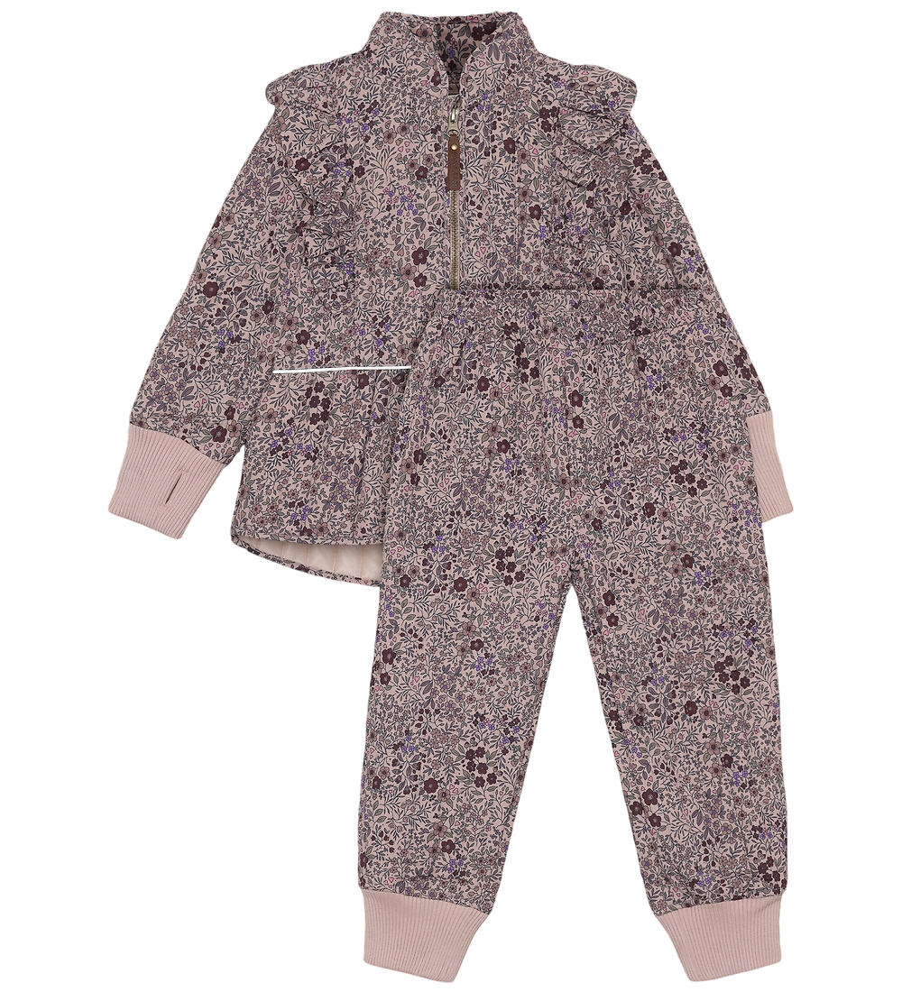 En Fant Thermokleidung - gesteppt - Adobe Rose m. Ruffles/Bombst - En Fant - 1 Jahr (80) - Thermokleidung