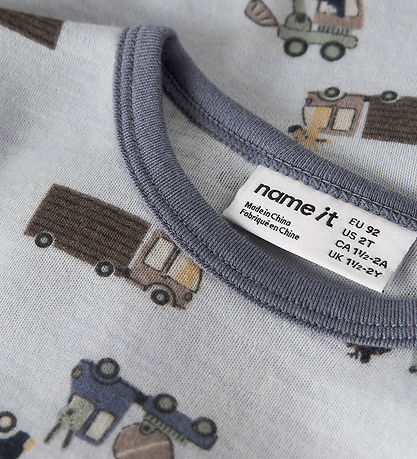 Name It Bluse - Uld -NmmWillit - Arctic Ice/ANIMALS AT WORK