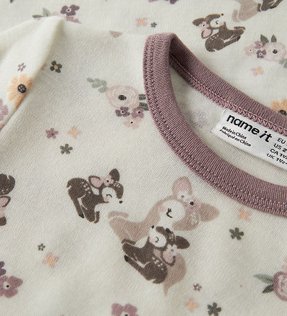 Name It Bluse - Uld - NmfWillit - Snow White/BAMBI + FLOWER