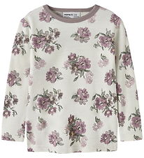 Name It Bluse - Uld - NmfWillitus - Snow White/Flower Bouquet