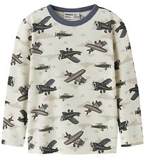 Name It Bluse - Uld - NmmWillitus - Snow White/Airplanes