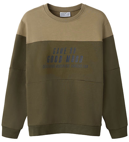 Name It Sweatshirt - NkmVemil - Olive Night/Game On