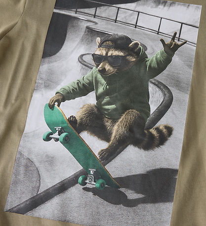Name It T-shirt - NkmVoto - Mermaid/Raccoon Skater
