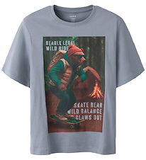 Name It T-shirt - NkmVoto - Tradewinds/Skater Bear