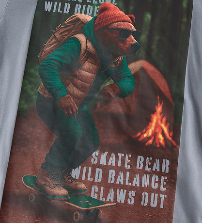 Name It T-shirt - NkmVoto - Tradewinds/Skater Bear