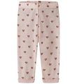 Lil Atelier Leggings - Uld - NbfNoel - Morganite m. Hjerter