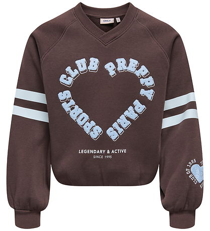 Kids Only Sweatshirt - KogColetta - Coffee Bean/Club