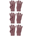 Name It Handsker - Strik - NknMagic - 3-pak- Wistful Mauve