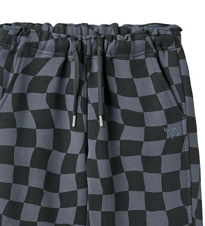 Wheat Sweatpants - Cosmo - Navy Blue Check