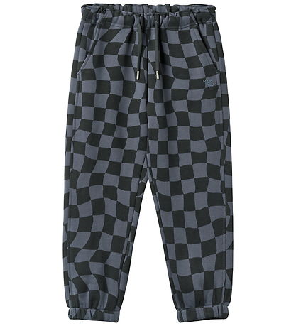 Wheat Sweatpants - Cosmo - Navy Blue Check