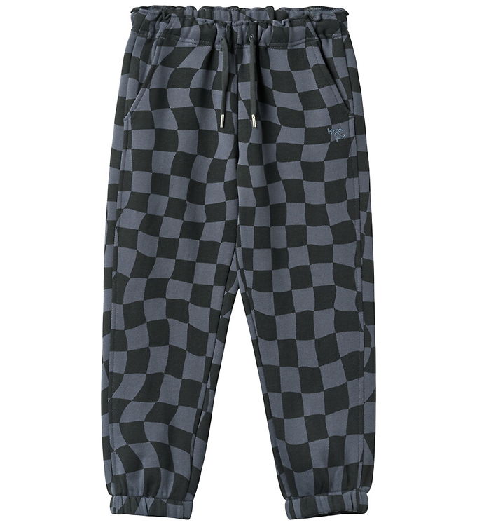 Wheat Sweatpants - Cosmo - Navy Blue Check