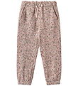 Wheat Sweatpants - Cosmo - Rose Brown Flowers