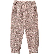 Wheat Sweatpants - Cosmo - Rose Brown Flowers