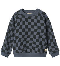 Wheat Sweatshirt - Sandro - Navy Blue Check