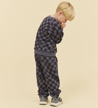 Wheat Sweatshirt - Sandro - Navy Blue Check