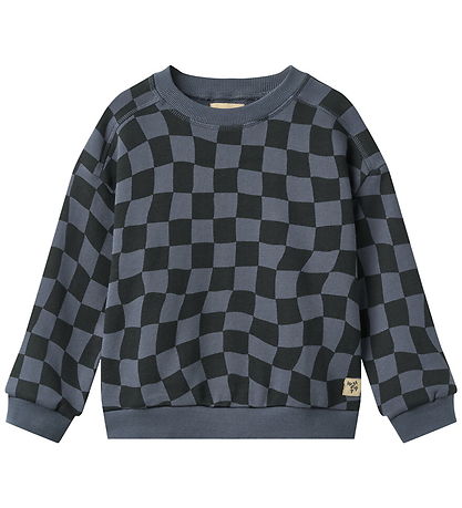 Wheat Sweatshirt - Sandro - Navy Blue Check