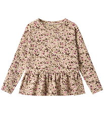 Wheat Bluse - Carolina - Soft Sand Flower Wine